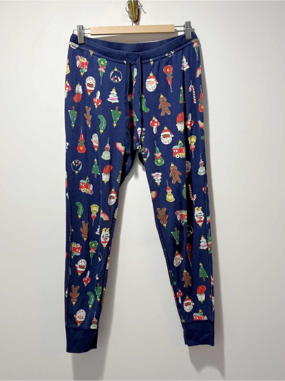 Hanna Andersson Adult Holiday Pajama Pants Heirloom Ornaments Size Medium
